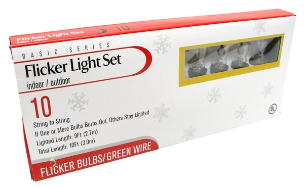10 UL Indoor/Outdoor Flicker Light Set