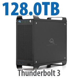 128.0TB (8x16.0TB HDD) ThunderBay Flex 8 Thunderbolt 3 Storage Solution with Hardware