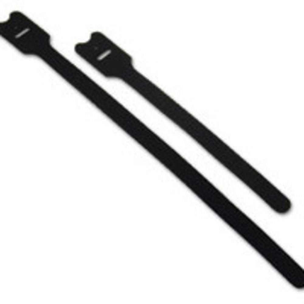 12In Screw-Mountable Hook-And-Loop Cable Ties - 10Pk