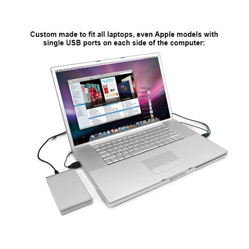 1.0 Meter (39") USB 2.0 A to USB 2.0 Mini B 5-Pin Cable - Auxiliary USB "Y" Power