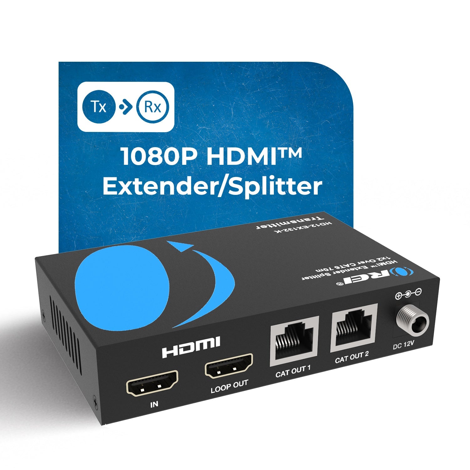 1x 2 HD Extender Splitter Up To 132 Feet (HD12-EX132-K)