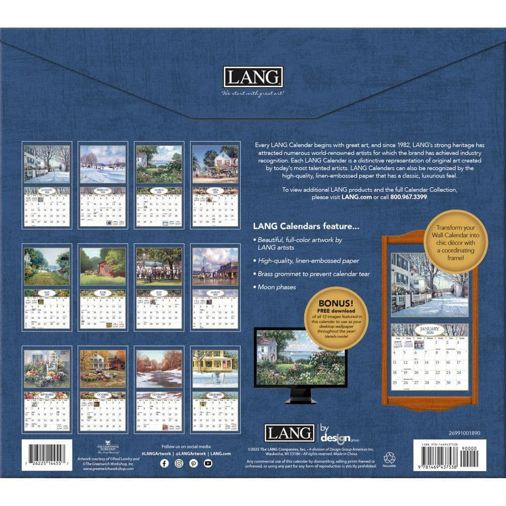 2026 American Dream Wall Calendar