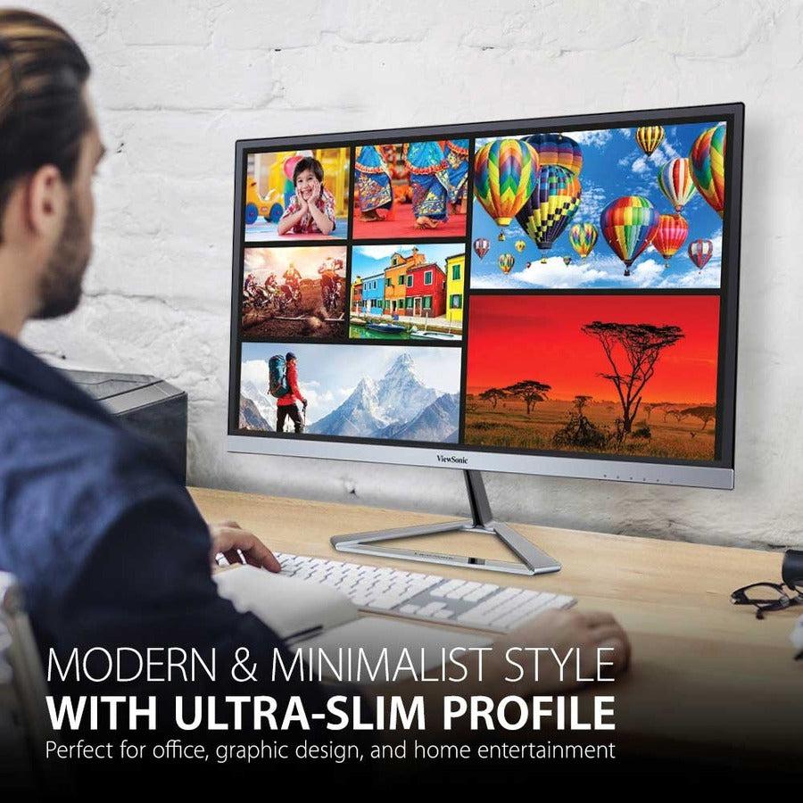 24 Inch IPS Monitor - Full HD Ultra-Slim Blue Light Filter | Tecisoft VX2476-SMHD