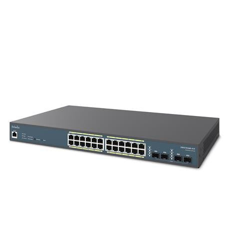 24-Port Gigabit PoE+ Switch with 240W Bu