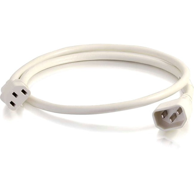 2Ft 14Awg Power Cord (Iec320C14 To Iec320C13) - White