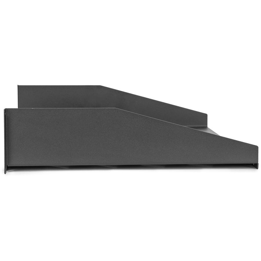 2U Universal Vented Rack Shelf,13.78In 350Mm Depth Black