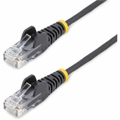 30ft Black Slim CAT6 Ethernet Cable, Snagless, 100W PoE