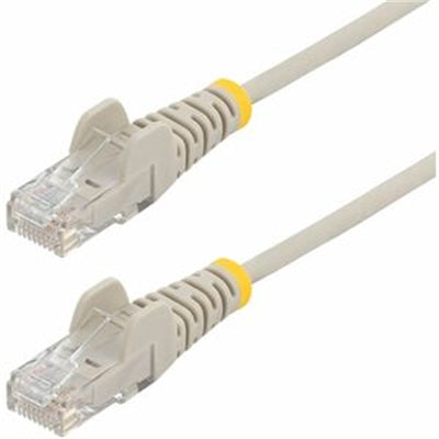 30ft Gray Slim CAT6 Ethernet Cable, Snagless, 100W PoE