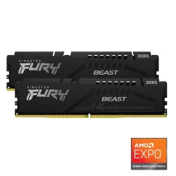 32Gb 5200Mt/S Ddr5 Cl36 Dimm (Kit Of 2) Fury Beast Black