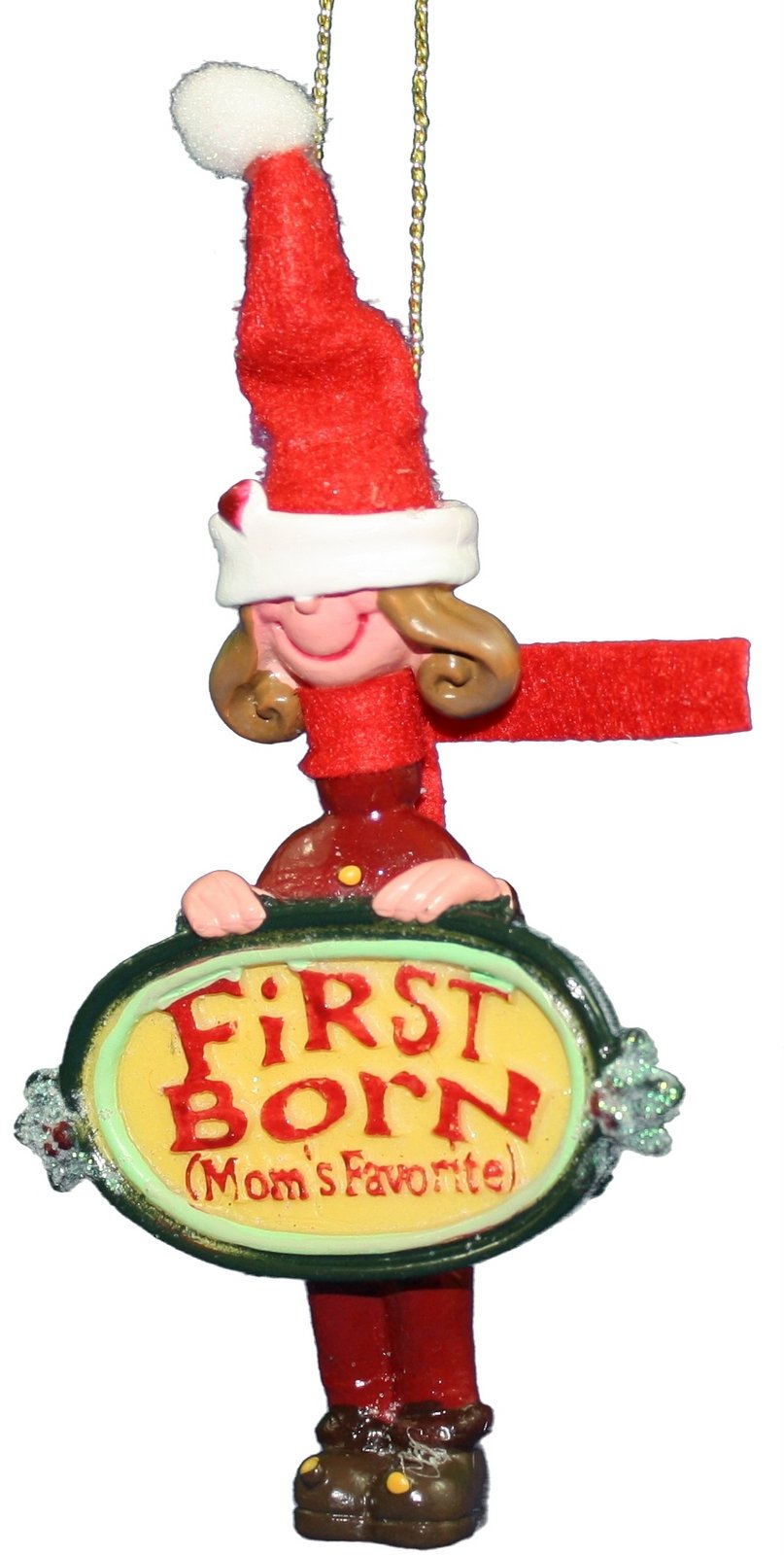 3.5 Inch Mom's Favorite Ornament - First Boy