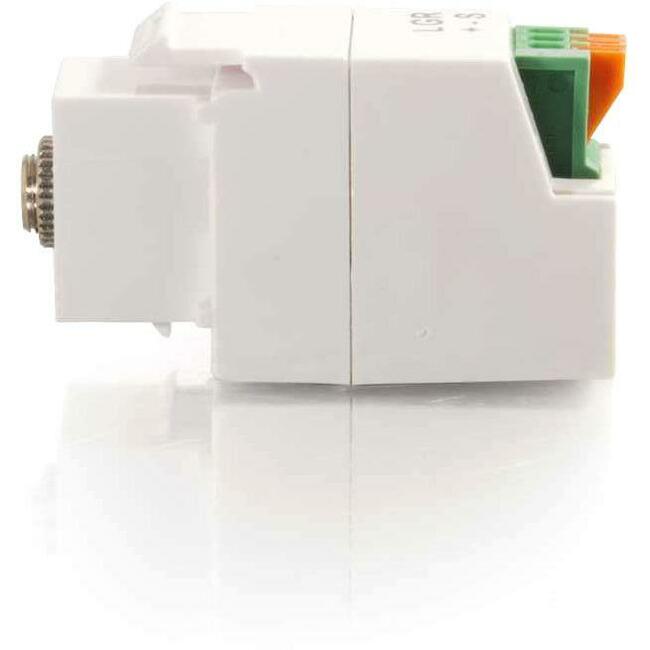 3.5Mm Keystone Adapter 3-Conductor White