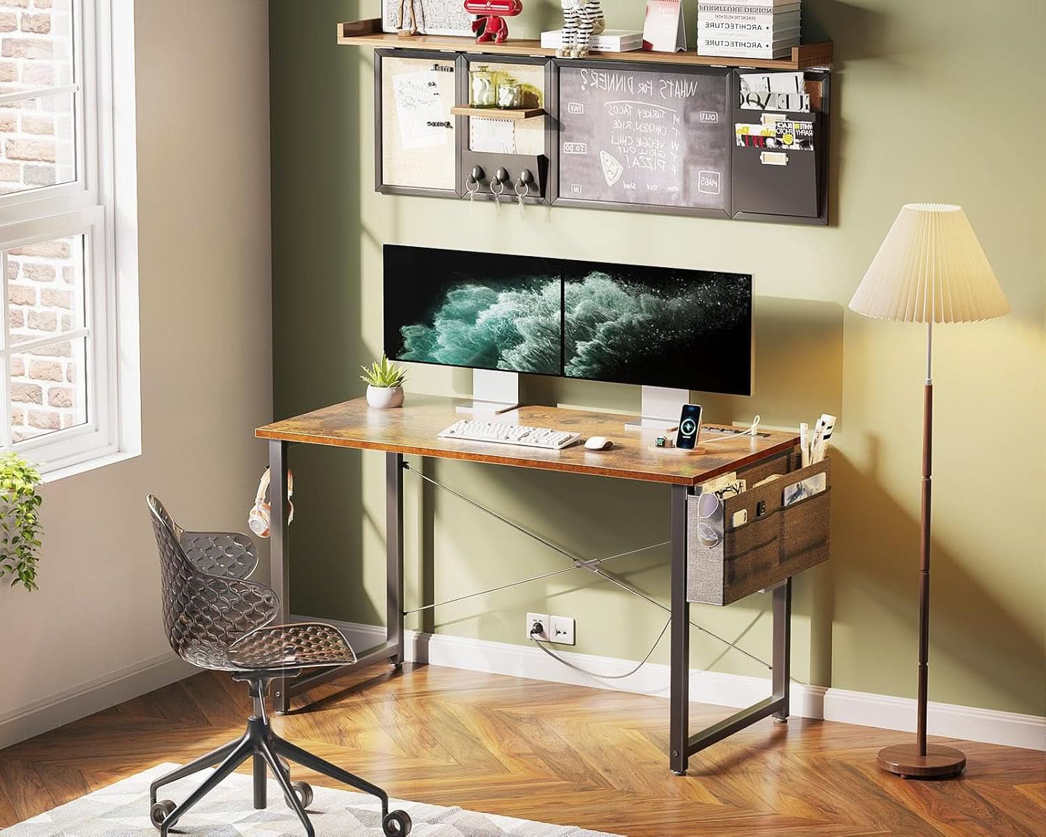 40 Inch Desk With USB Port And Power Outlets For Office