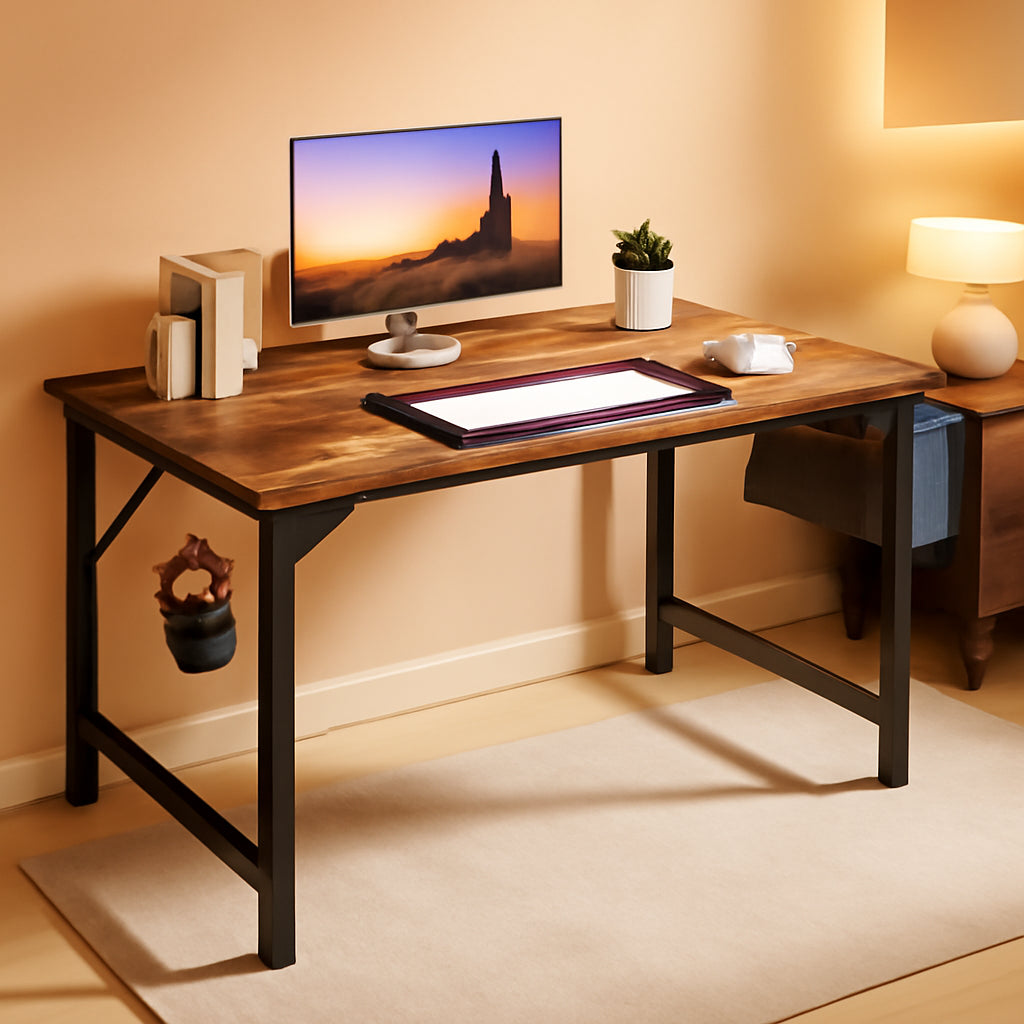 40 Inch Office Desk With Storage Bag For Home Office