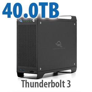 40.0TB (4x2.0TB U.2 NVMe SSD, 4x8.0TB HDD) ThunderBay Flex 8 Thunderbolt 3 Storage