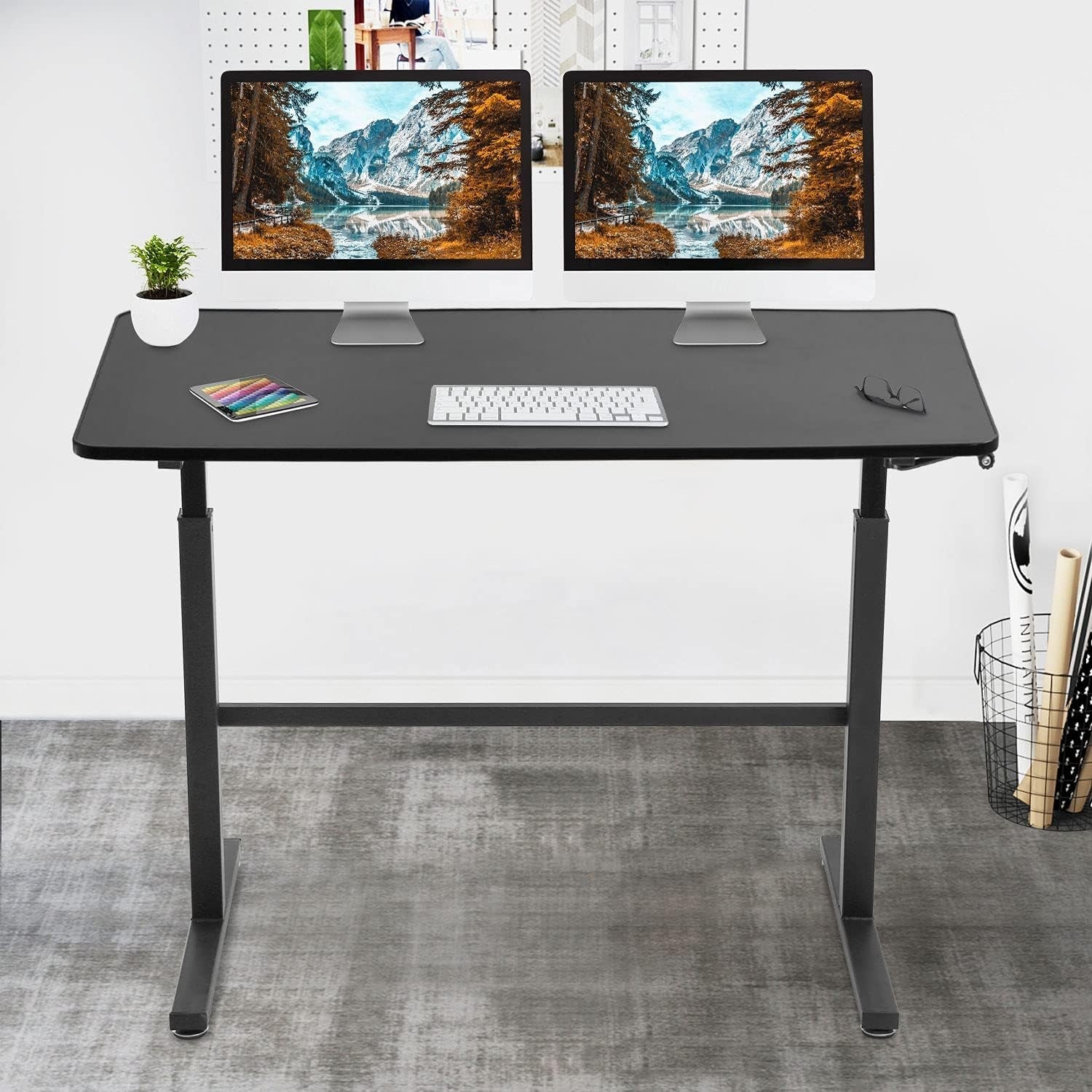 48 Inch Standing Desk Adjustable Height Ergonomic Computer Desk