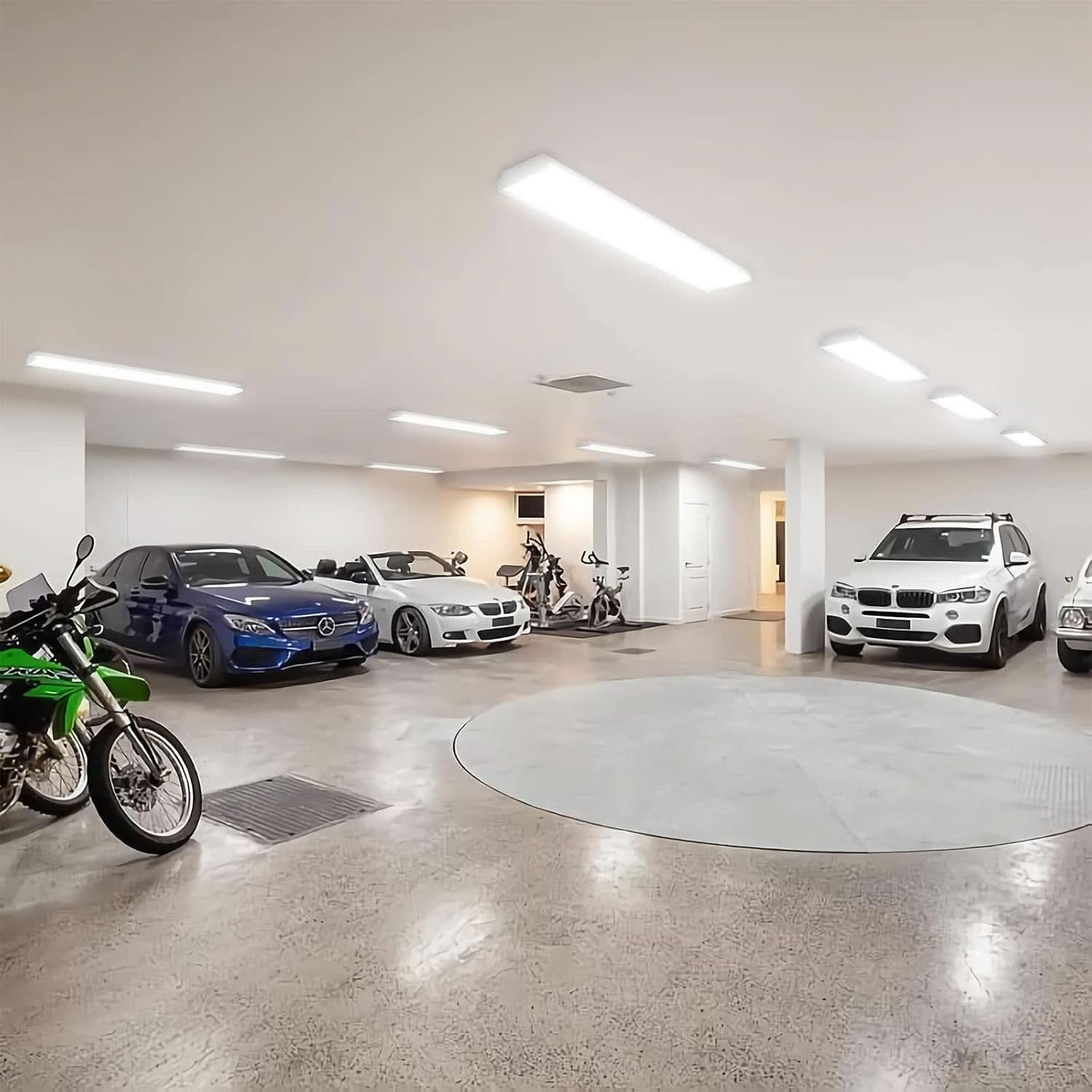 4Ft Led Wraparound Shop Lights 4400 Lm 5000K Daylight 4Pack