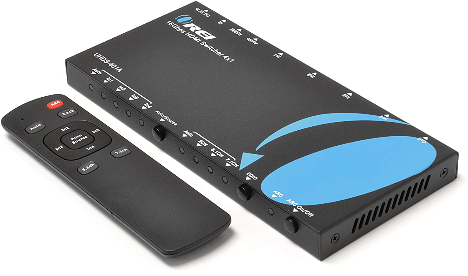 4K HDMI 2.0 4x1 HDMI Switch With Audio Extractor ARC (UHDS-401A-O)