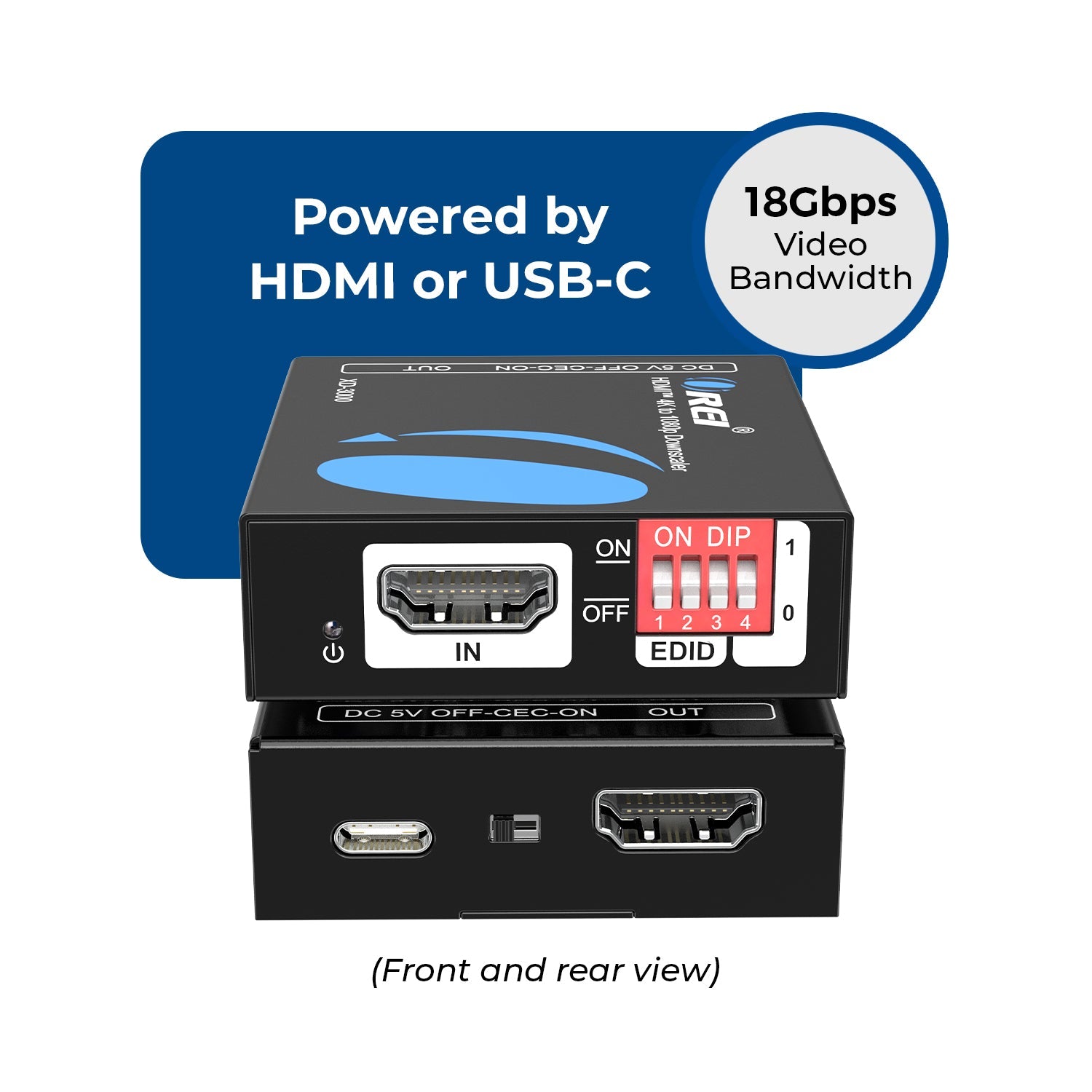 4K HDMI Signal Manager Supports HDMI 2.0, HDCP 2.3 - Downscale from 4K to 1080p (XD-3000)