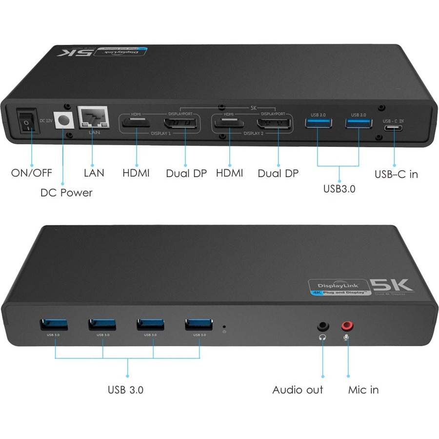 4XEM USB-C 4K Ultra HD Multi-Display Universal Docking Station 4XUG69DK1