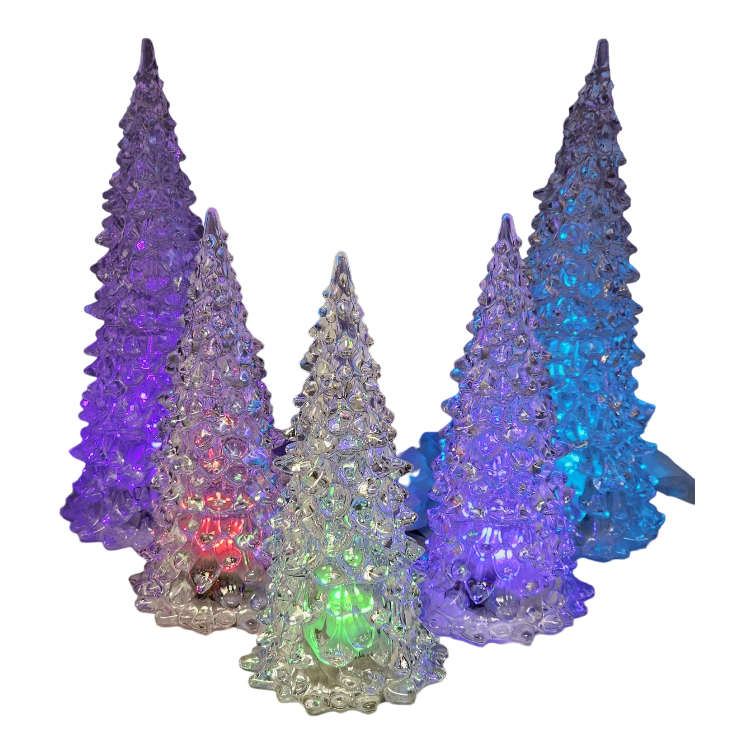 5 Piece Lighted Tree Set