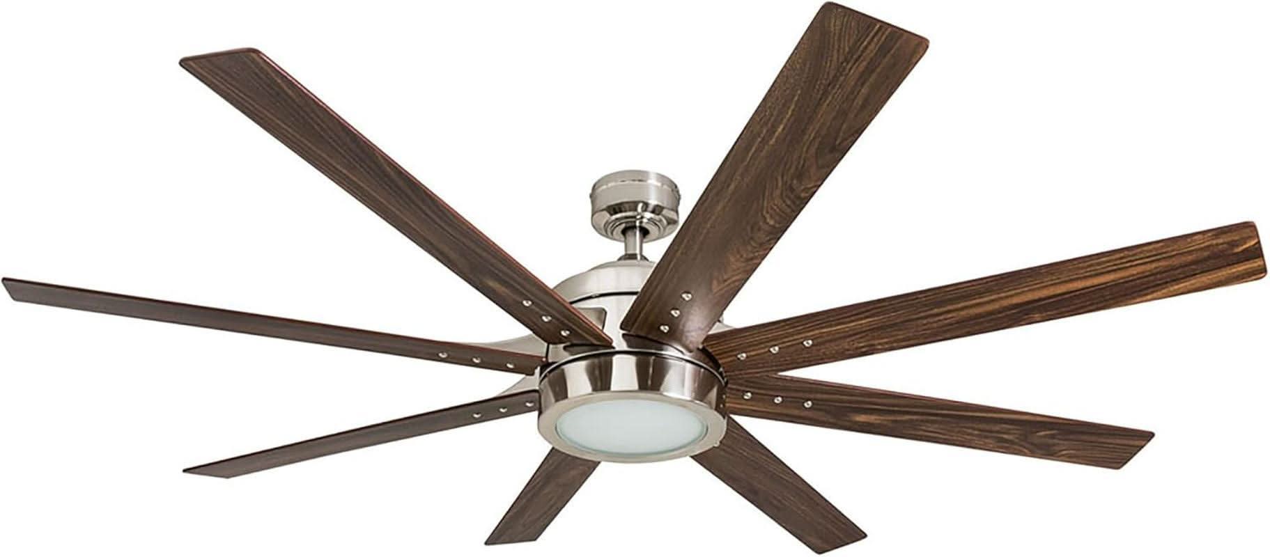 62 Inch Ceiling Fan Brushed Nickel For Large Rooms