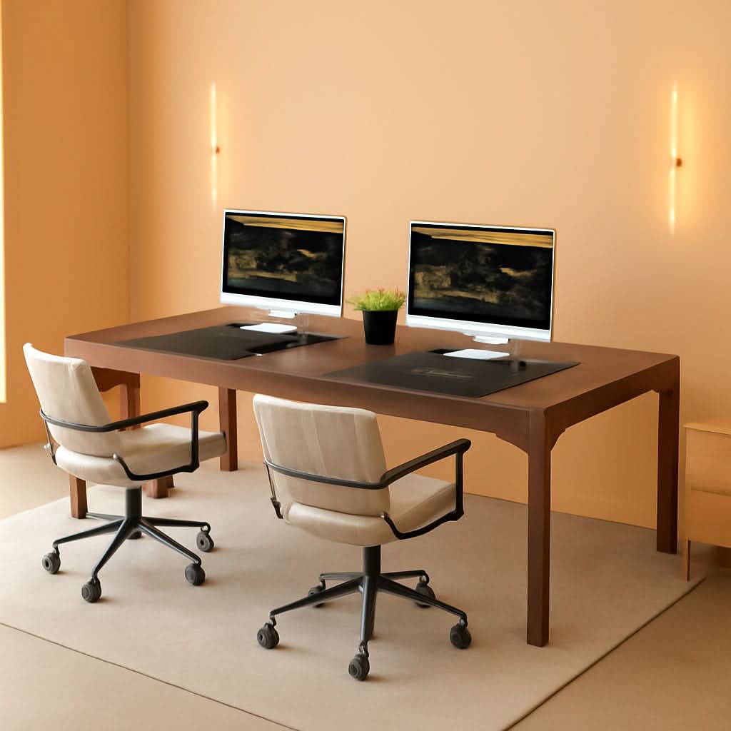 78.7 Inch Extra Long Two Person Computer Desk Home Office