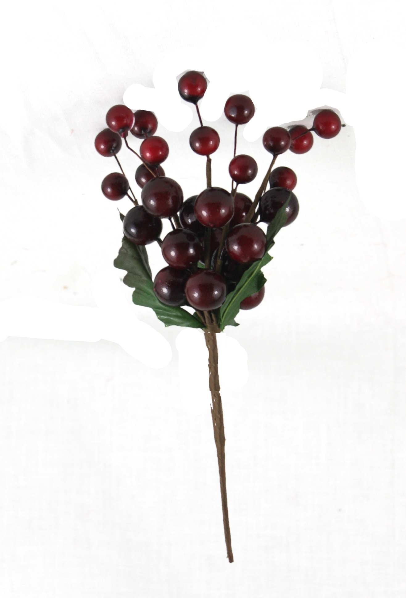 7.5" Berry Cluster - Burgundy