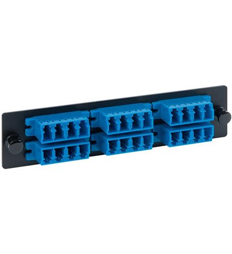 ADAPTER PANEL- 6 QUAD LC- 24F- BLUE- SM ICC-ICFOPL1619