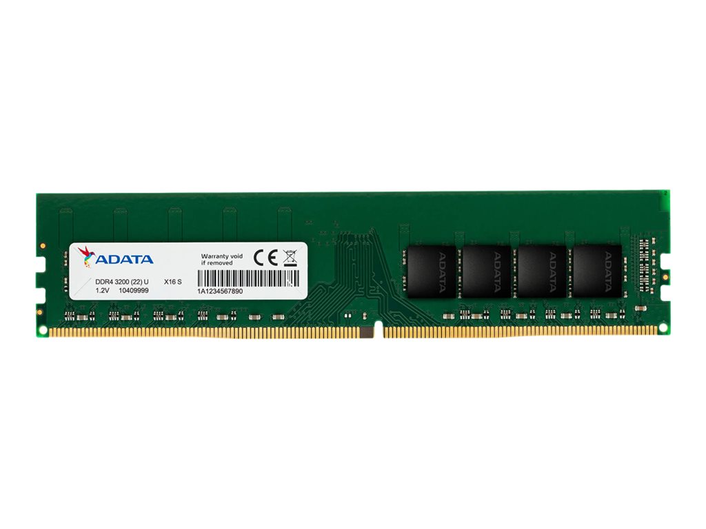 ADATA Premier Series - DDR4 - module - 16 GB - DIMM 288-pin - 3200 MHz / PC4-25600 - CL22 - 1.2 V - unbuffered - non-ECC