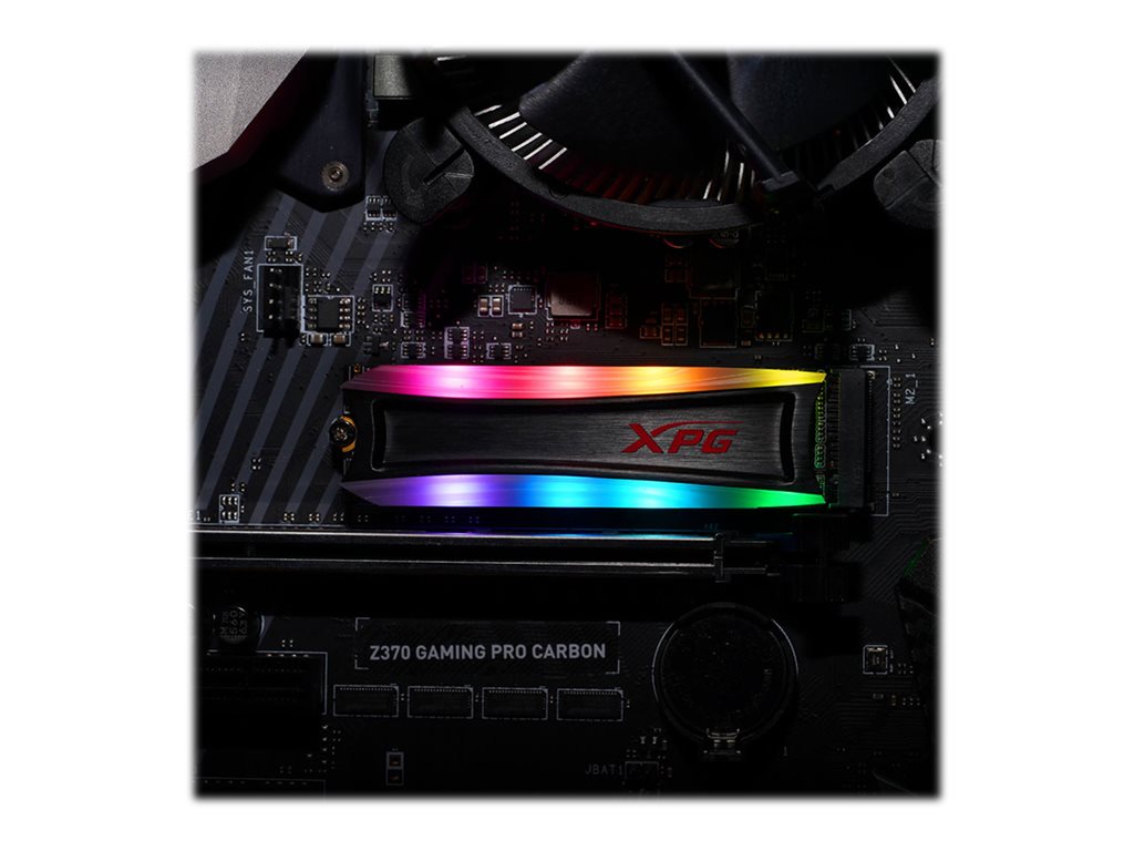 ADATA XPG Spectrix S40G RGB - SSD - 256 GB - internal - M.2 2280 - PCIe 3.0 x4 (NVMe) - 256-bit AES