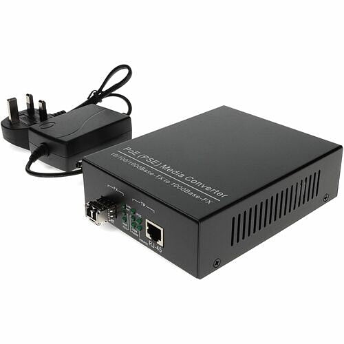 ADD-ON 10/100/1000Base-TX to 1000Base-SX LC POE Mini Media Converter