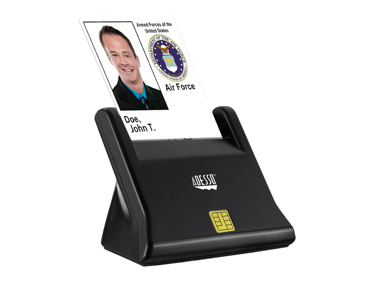 ADESSO TAA CAC USB DESKTOP SMART CARD READER, WORKS FOR WINDOWS AND MAC