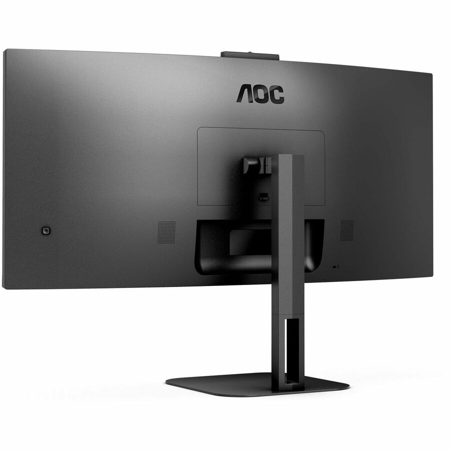 AOC CU34V5CW 34" Class Webcam UW-QHD Curved Screen LED Monitor - 21:9 - Black