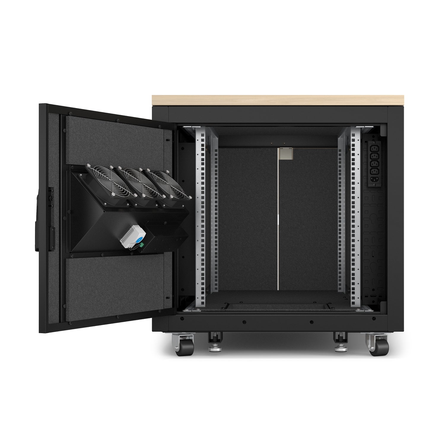 APC NetShelter Soundproof, 12U, Server Rack Enclosure AR4012A