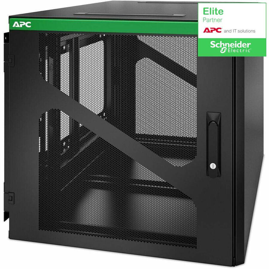 APC by Schneider Electric NetShelter 12U Wallmount Rack Enclosure Cabinet Side Mount UPS AR112SM