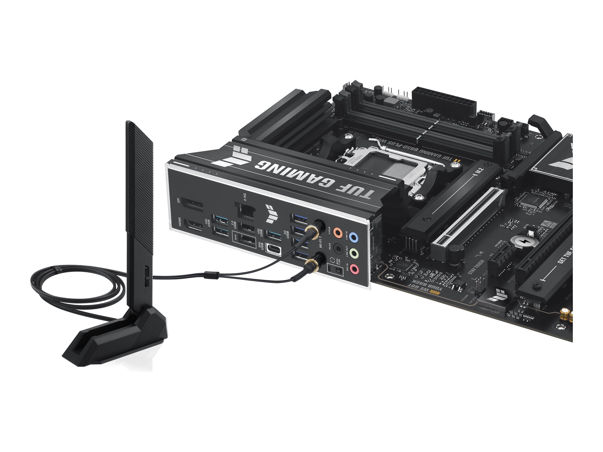 ASUS TUF GAMING B850-PLUS WIFI - Motherboard - ATX - Socket AM5 - AMD B850 Chipset - USB-C 3.2 Gen2, USB 3.2 Gen 1, USB