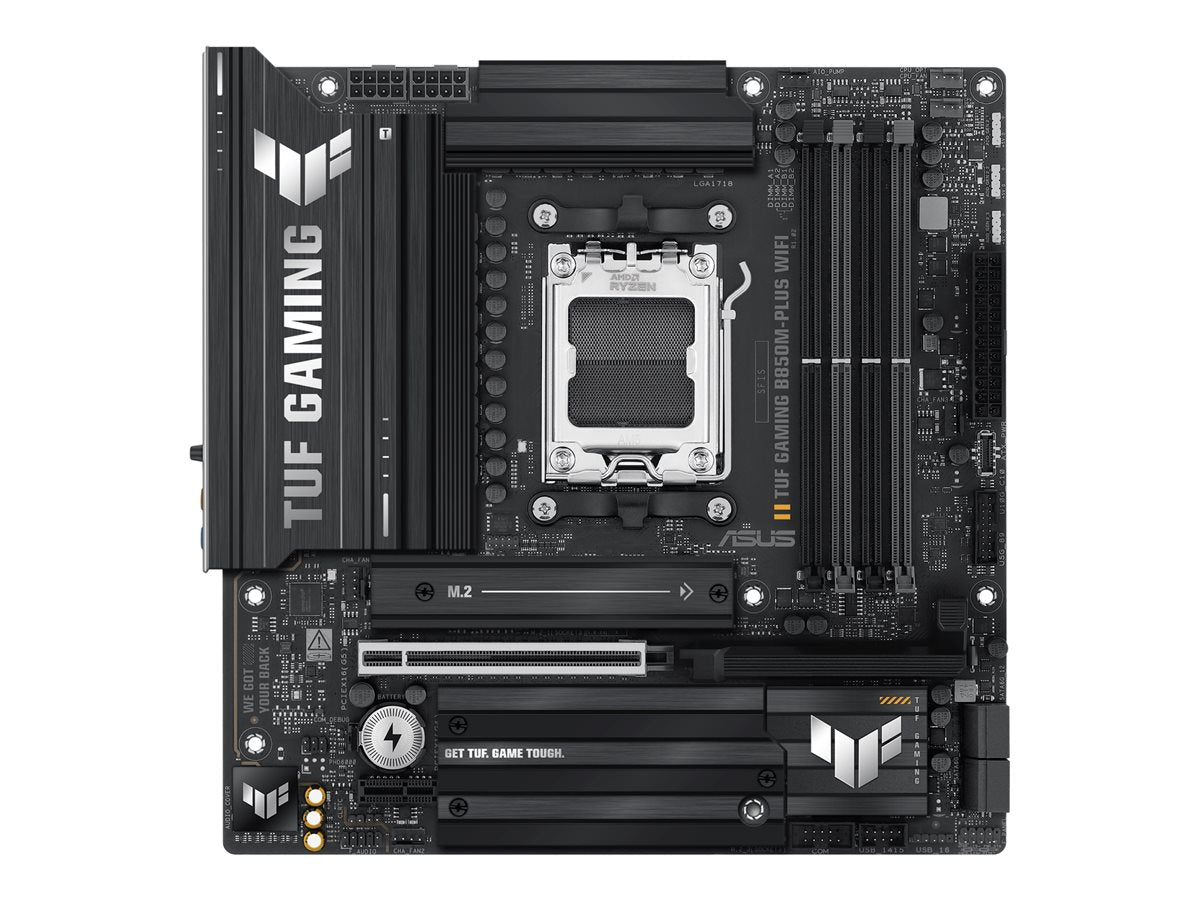 ASUS TUF GAMING B850M-PLUS WIFI - Motherboard - micro ATX - Socket AM5 - AMD B850 Chipset - USB-C 3.2 Gen 2x2, USB 3.2