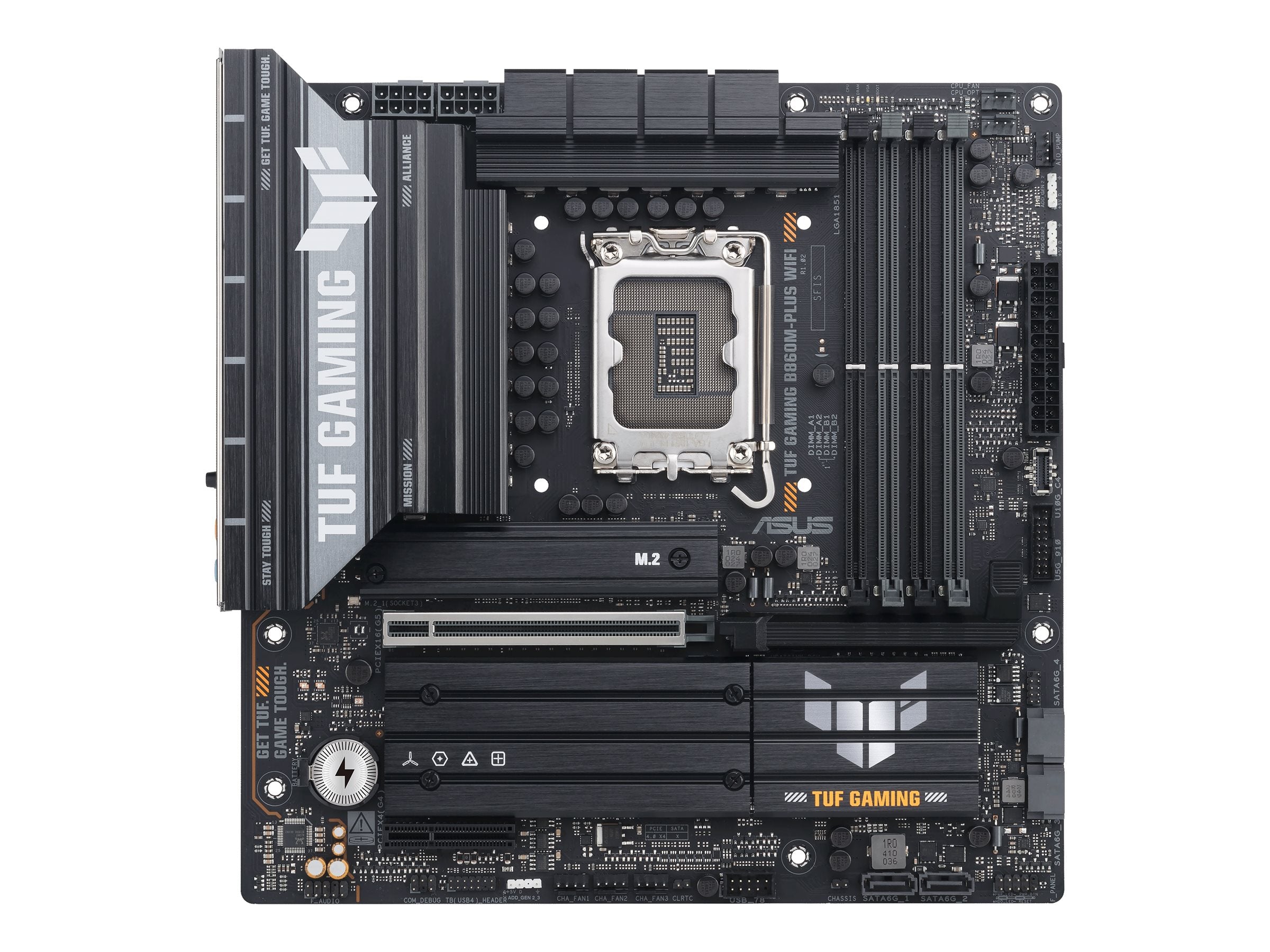ASUS TUF GAMING B860M-PLUS WIFI - Motherboard - micro ATX - LGA1851 Socket - B860 Chipset - USB-C 3.2 Gen 2x2, USB 3.2