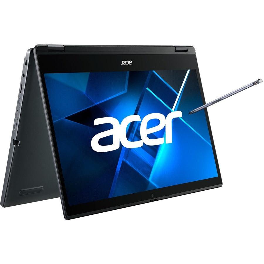 Acer TravelMate Spin P4 P414RN-51 TMP414RN-51-70TN 14" Touchscreen Convertible 2 in 1 Notebook - Full HD - 1920 x 1080 - Intel Core i7 11th Gen i7-1165G7 Quad-core (4 Core) 2.80 GHz - 16 GB Total RAM - 512 GB SSD - Slate Blue