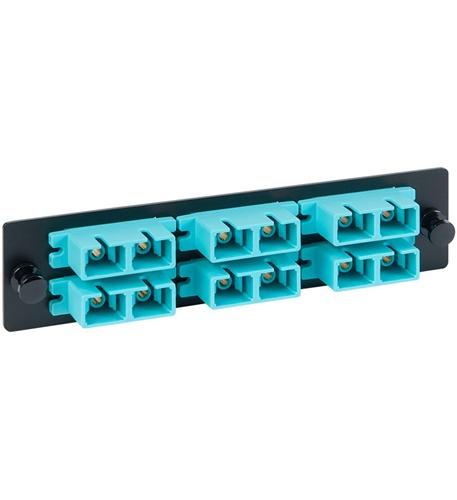 Adapter Panel- 6 Duplex SC- 12F- Aqua MM ICC-ICFOPC161G