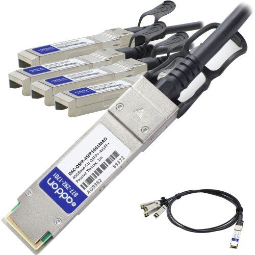 Add-On DAC-QSFP-4SFP-10G-1M-AO Dell Compatible 40GBase-CU