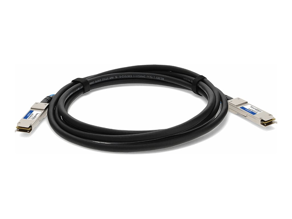 AddOn - 100GBase-CU direct attach cable - TAA Compliant - QSFP28 to QSFP28 - 8 ft - twinaxial - passive CAB-Q-Q-100G-2-5M-AO