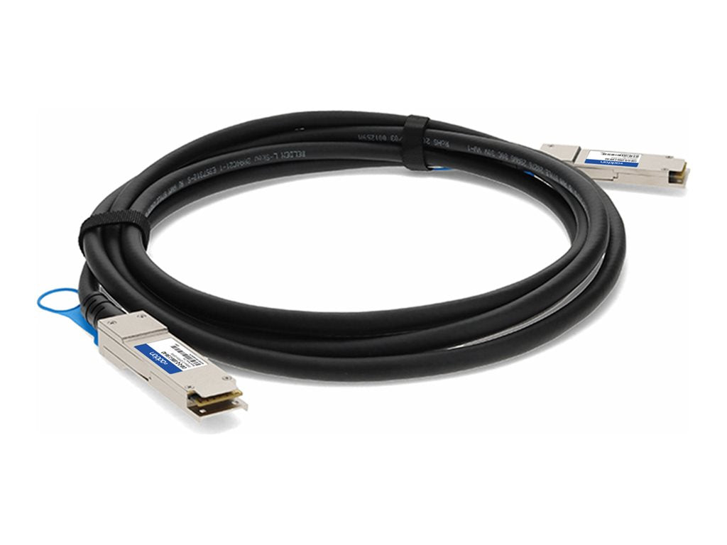 AddOn - 100GBase-CU direct attach cable - TAA Compliant - QSFP28 to QSFP28 - 8 ft - twinaxial - passive CAB-Q-Q-100G-2-5M-AO