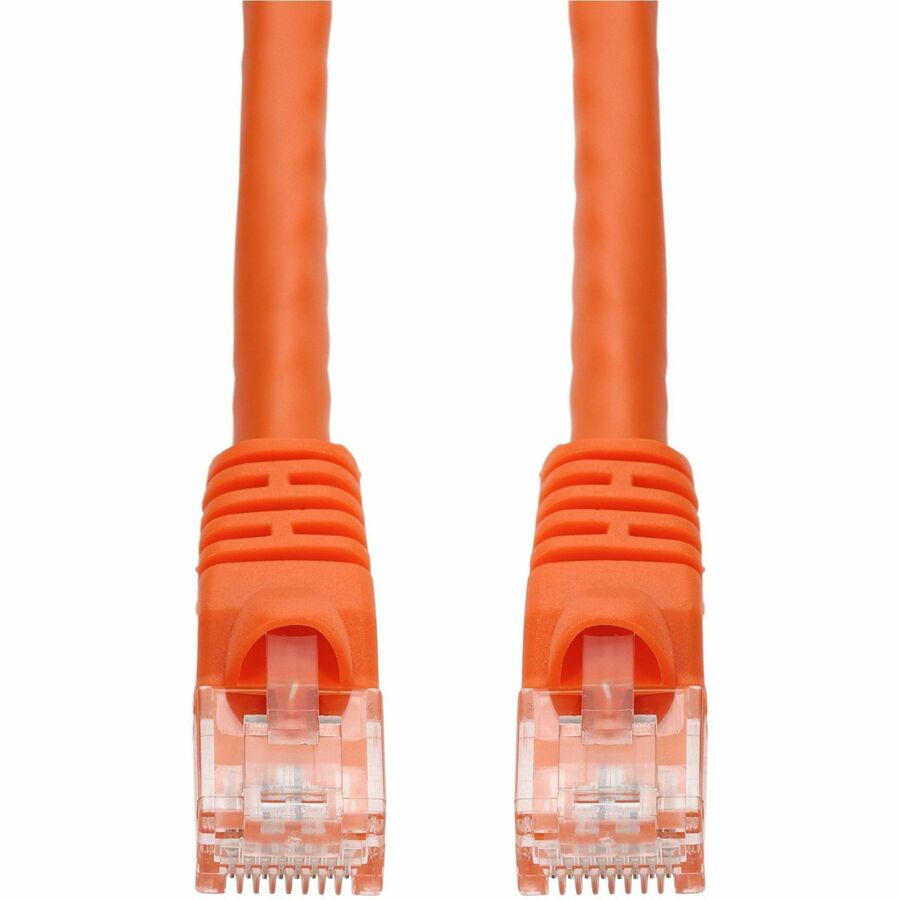 AddOn 100ft Orange CAT 6A PVC Ethernet Cable Snagless Bubble Boot RJ-45 M/M ADD-100FCAT6A-OE