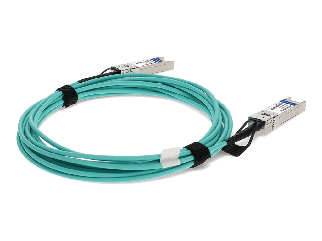 AddOn - 10GBase-AOC direct attach cable - TAA Compliant - SFP+ to SFP+ - 0.5 m - fiber optic - active PAN-SFP-PLUS-AOC0-5M-AO