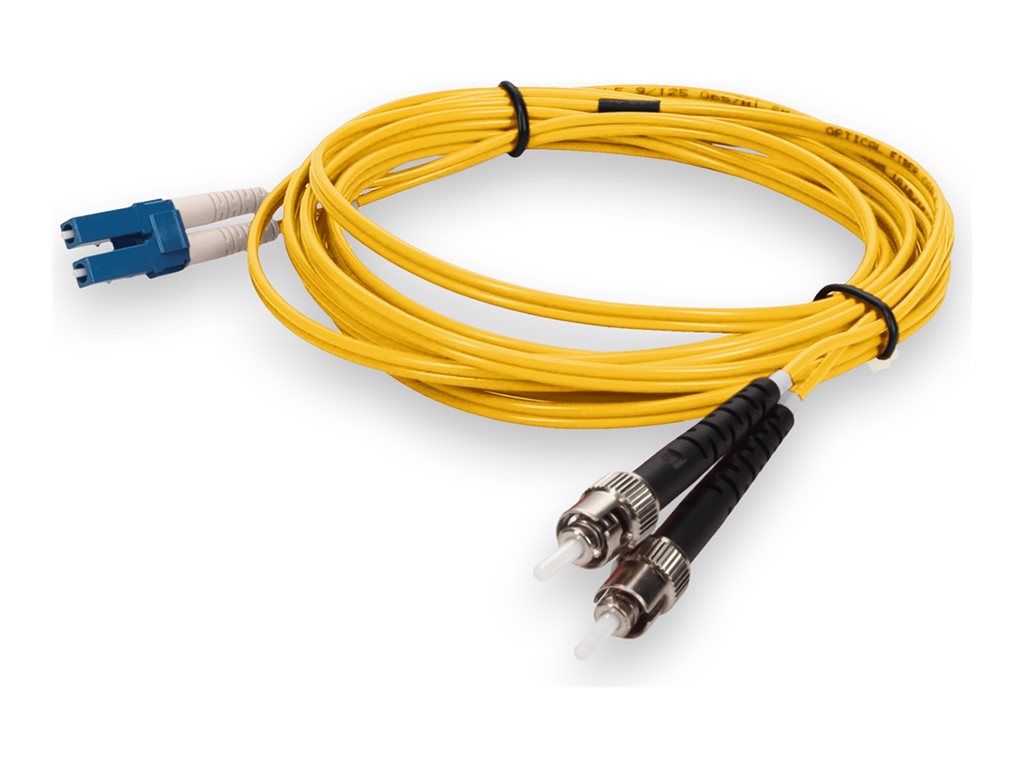 AddOn 10m LC to ST OS1 Yellow Patch Cable - Patch cable - TAA Compliant - LC/UPC single-mode (M) to ST/UPC single-mode