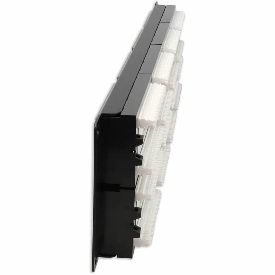 AddOn 19-inch Cat6 48-Port Straight Patch Panel with High Density 110-Type 2U ADD-PPST-48P110C6