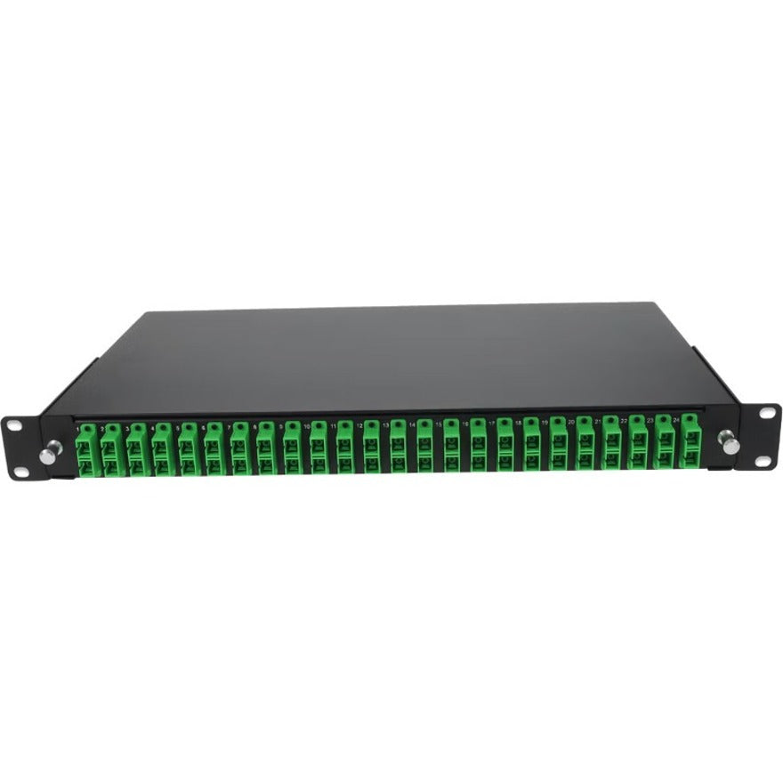AddOn 19-inch Rack Mount 1U Patch Panel with 24 APC SC Duplex, Single-Mode OS2 ADD-1U24ASCDS2