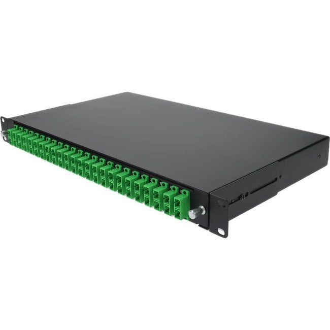 AddOn 19-inch Rack Mount 1U Patch Panel with 24 APC SC Duplex, Single-Mode OS2 ADD-1U24ASCDS2