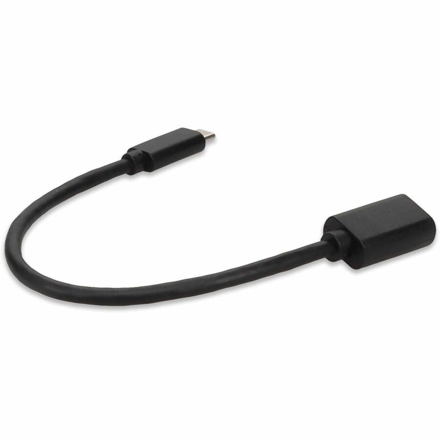 AddOn 1ft USB-C Male to USB 3.0 (A) Female Black Cable - 1 ft USB/USB-C Data Transfer